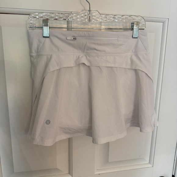 Lululemon Playoff Pleats Tennis Skort White 45594 - Picture 9 of 16
